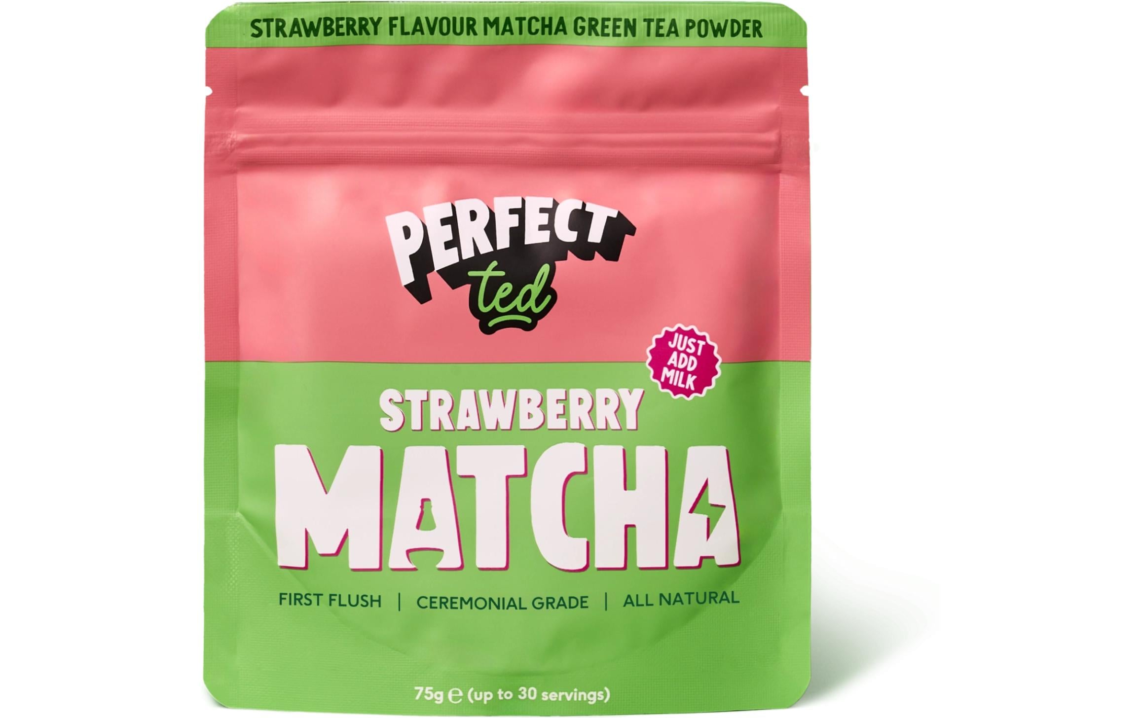 Perfect Ted Matcha-Pulver Erdbeere 75 g