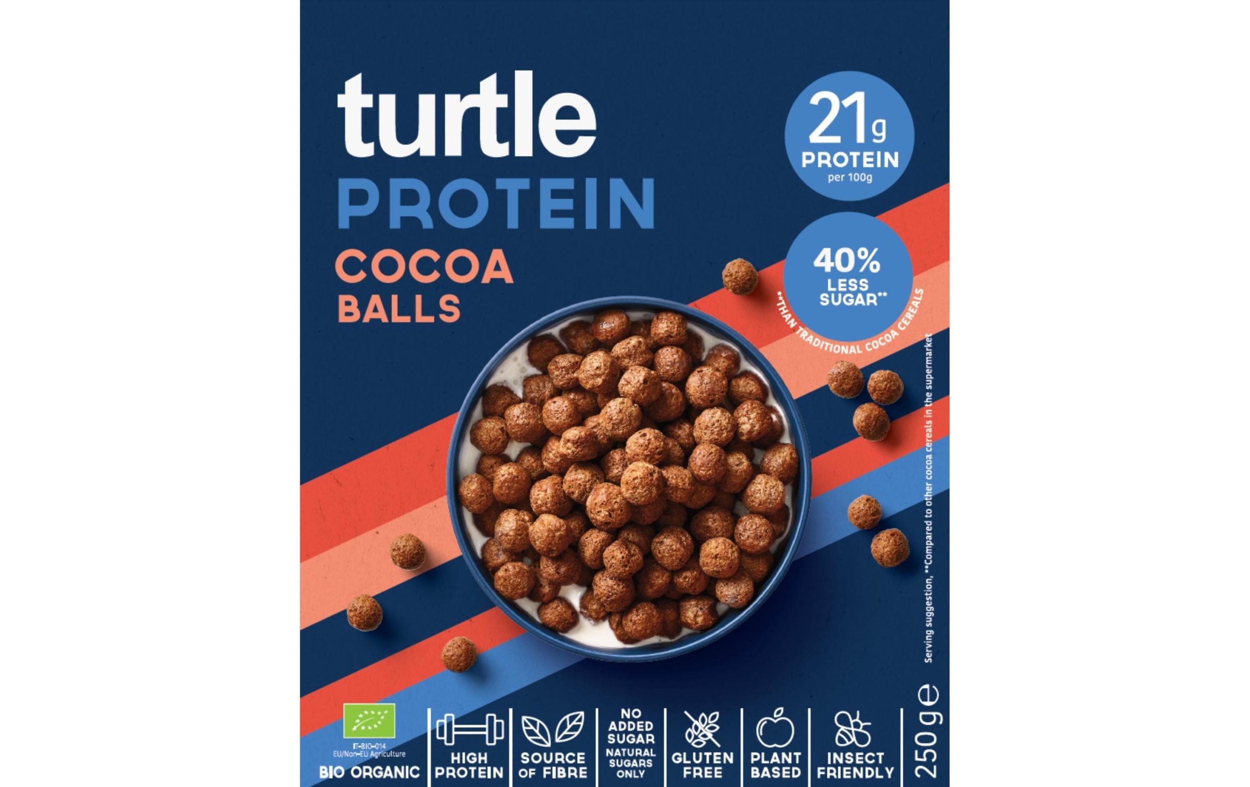turtle Protein-Kakaokugeln Bio 250 g