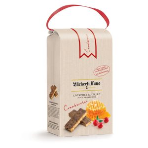 Läckerli Huus Guetzli Nature aux cranberries 270 g