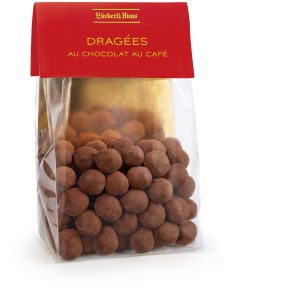 Läckerli Huus Schokoladen-Pralinen Dragées au chocolat au café 140 g