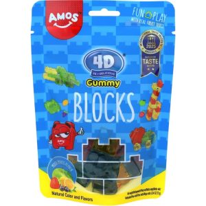 Amos 4D Gummy Blocks 72 g