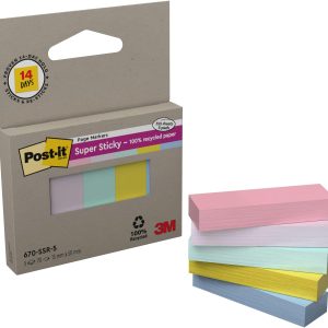 Post-it 3M Index Super Sticky Recycling Mehrfarbig, 5 Stück