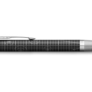 Parker Kugelschreiber IM Medium (M), Schwarz/Silber