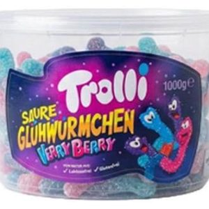 Trolli Gummibonbons Saure Glühwürmchen Verry Berry 1000 g