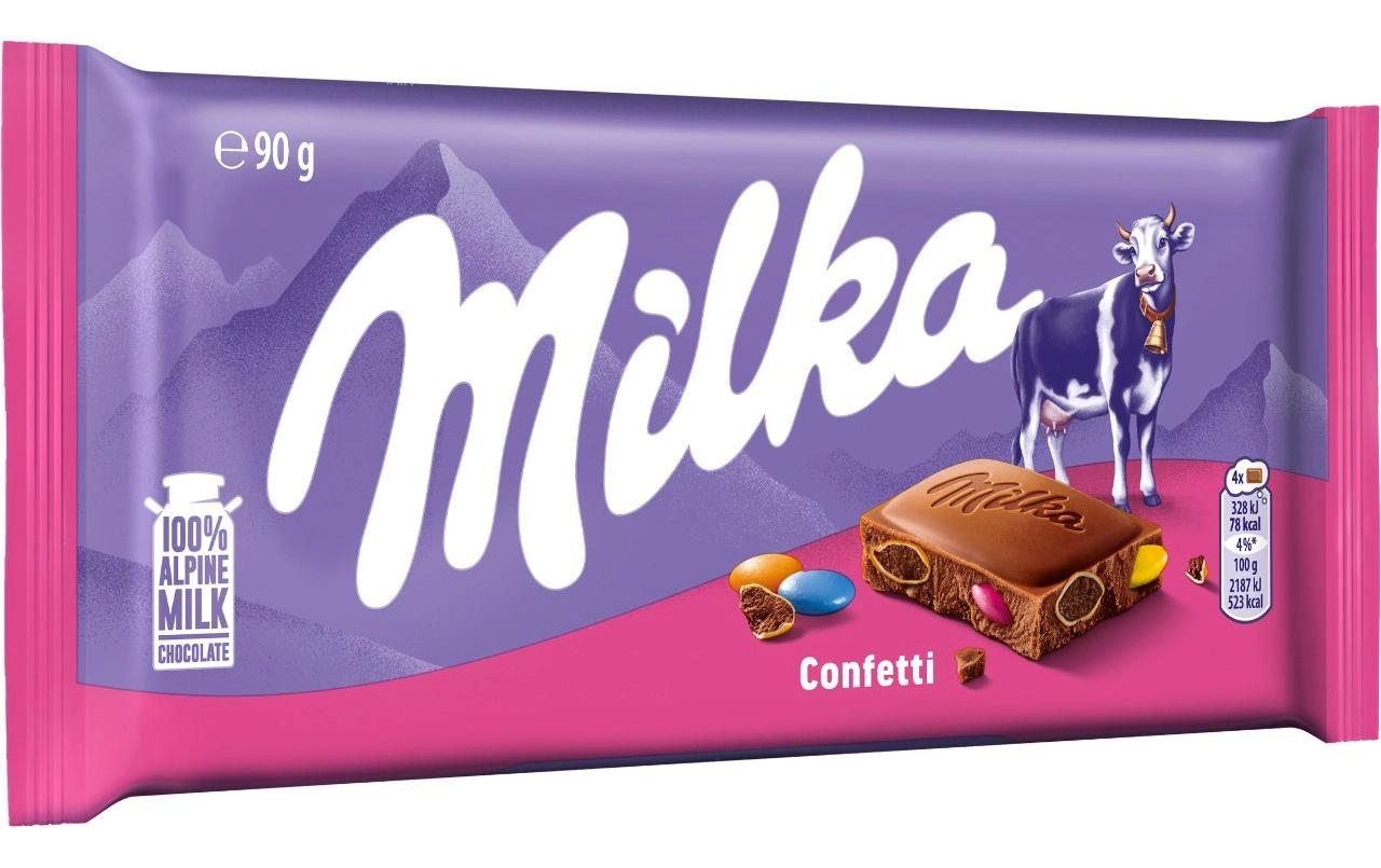 Milka Tafelschokolade Confetti 90 g