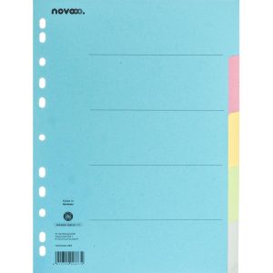 novooo. Register A4, 1 Reihe, 5 Tabs Bunt