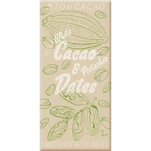 BioeCacao Tafelschokolade Dattelschokolade White Pistachio 90 g