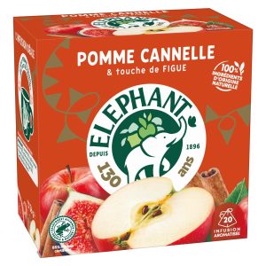 Eléphant Teebeutel Infusion Pomme Cannelle 20 Stück
