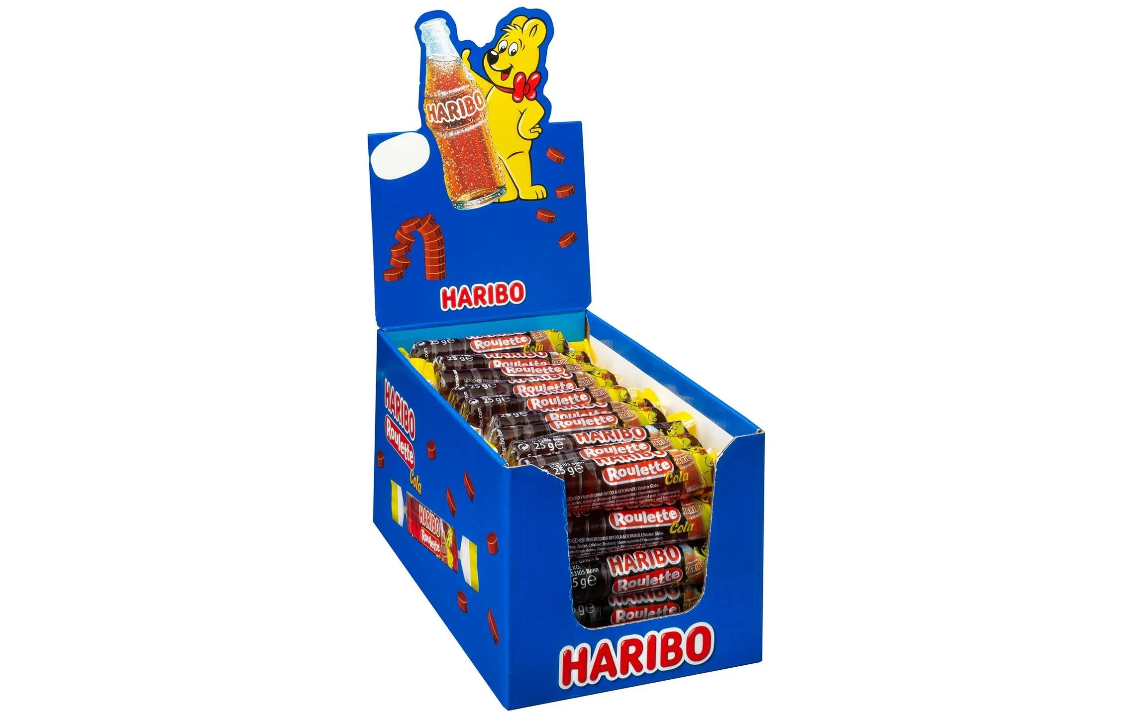 Haribo Int. Gummibonbons Cola Roulette 50 x 25 g