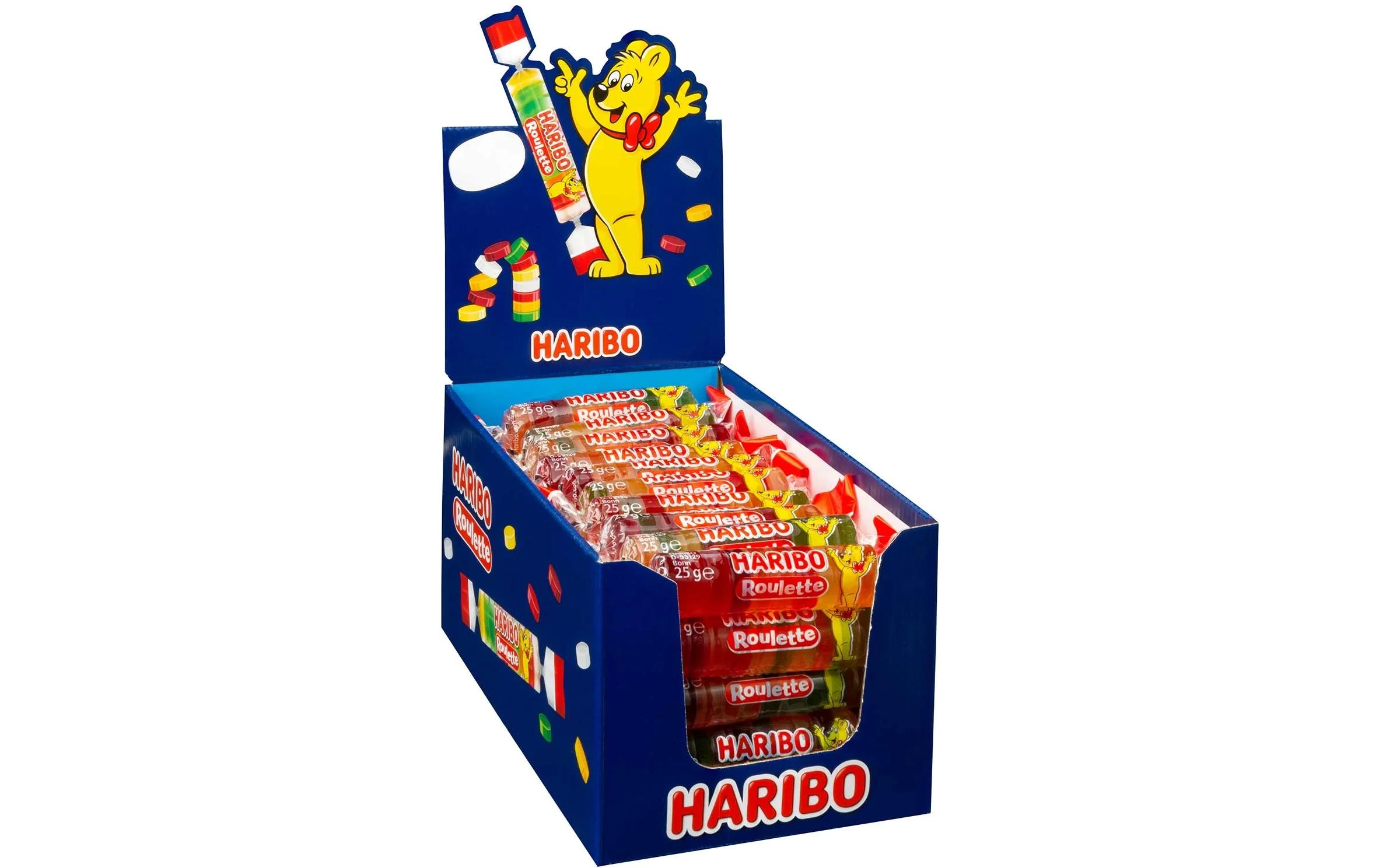 Haribo Int. Gummibonbons Frucht Roulette 50 x 25 g
