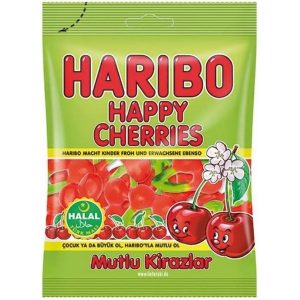 Haribo Int. Gummibonbons HALAL Happy Cherries/Mutlu Kirazlar 80 g