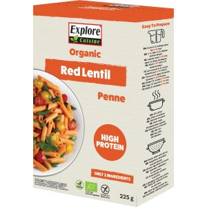 Explore Cuisine Teigwaren Penne aus Roten Linsen 225 g
