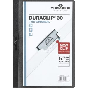 DURABLE Klemmhefter Duraclip 30 A4 5 x Schwarz