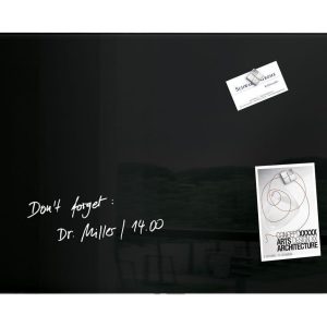 Sigel Magnethaftendes Glassboard Artverum 40 cm x 60 cm, Schwarz
