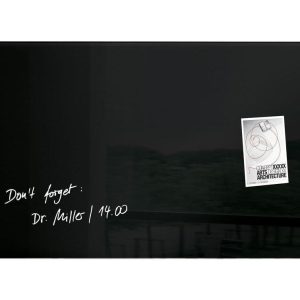 Sigel Magnethaftendes Glassboard artverum 45 cm x 91 cm, Schwarz