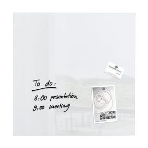 Sigel Magnethaftendes Glassboard Artverum 48 cm x 48 cm, Weiss