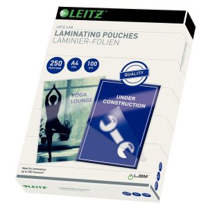 Leitz Laminierfolie A4, 250 µm, 100 Stück, Glänzend