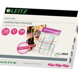 Leitz Laminierfolie A7, 125 µm, 100 Stück, Glänzend