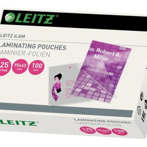 Leitz Laminierfolie 65 x 95 mm, 125 µm, 100 Stück, Glänzend