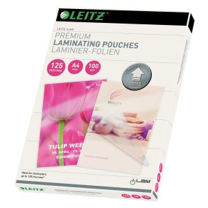 Leitz Laminierfolie A4, 125 µm, 100 Stück, Glänzend