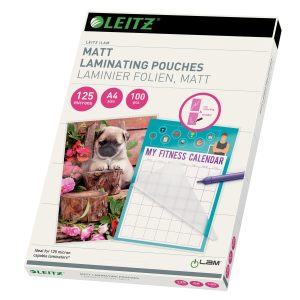 Leitz Laminierfolie A4, 125 µm, 100 Stück, Matt