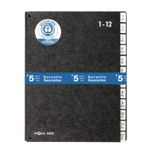 Pagna Pultmappe A4 1-12 Schwarz
