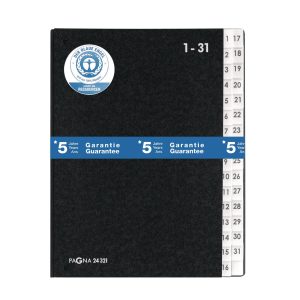 Pagna Pultmappe A4 1-31 Schwarz