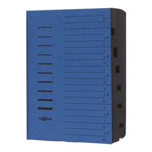 Pagna Ordnungsmappe A4 mit 7 Fächer, Blau