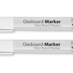 Sigel Glasboardmarker Weiss, 2 Stück