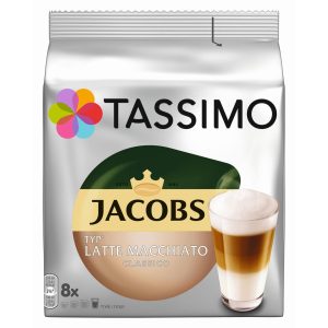 TASSIMO Kaffeekapseln T DISC Jacobs Latte Macchiato 8 Portionen