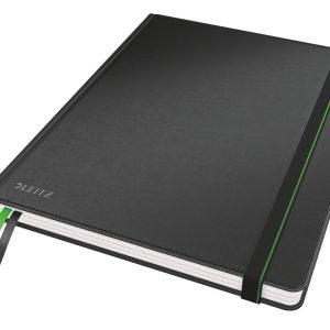 Leitz Notizbuch 18,7 x 24,2 cm, Kariert, Schwarz