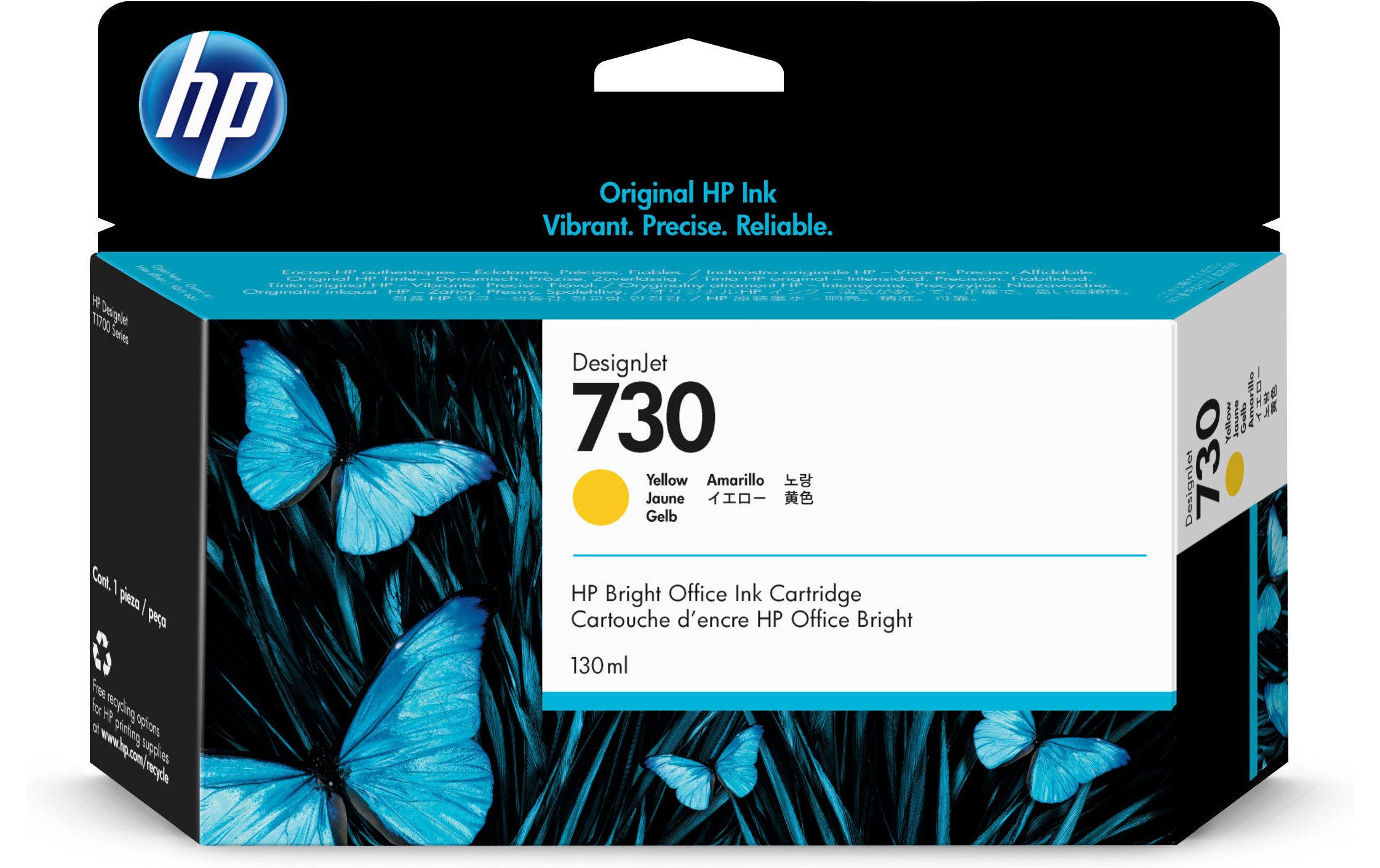 HP Tinte Nr. 730 (P2V64A) Yellow