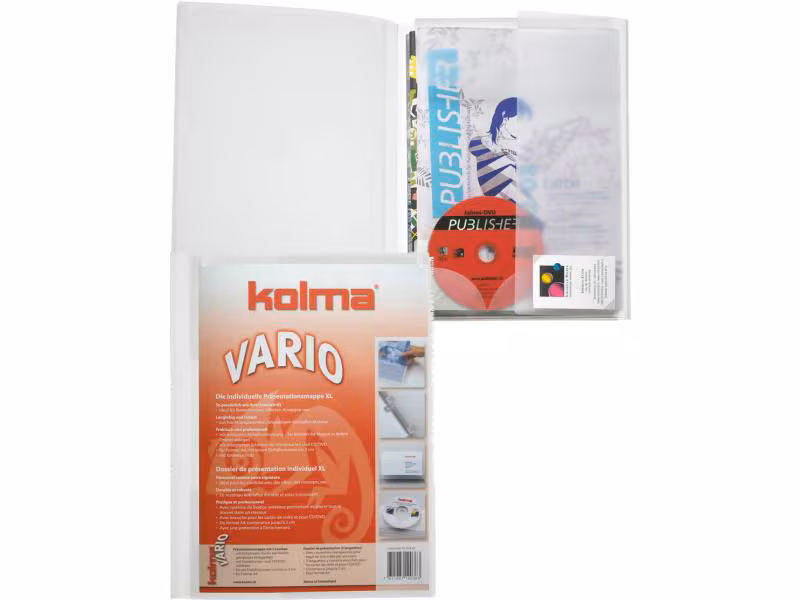 Kolma Einlagemappe Vario A4 KolmaFlex XL Transparent – Bild 2