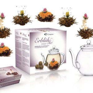Creano Tee-Set Erblühtee 0.5 l, Transparent