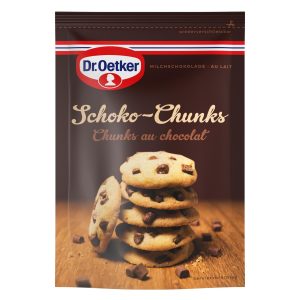 Dr.Oetker Schokoladenstückchen Schoko Chunks Milchschokolade 100 g