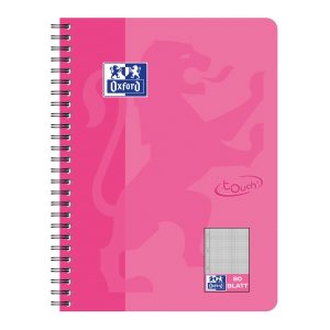 Oxford Notizheft Touch Collegeblock , B5, Kariert, Rosa