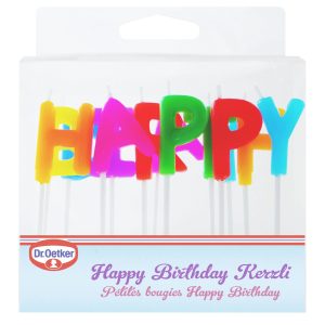 Dr.Oetker Kerze Happy Birthday 13-teilig