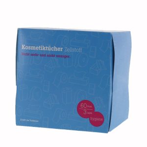 Hartmann Kosmetiktücher Würfel 3-lagig 60 Tücher