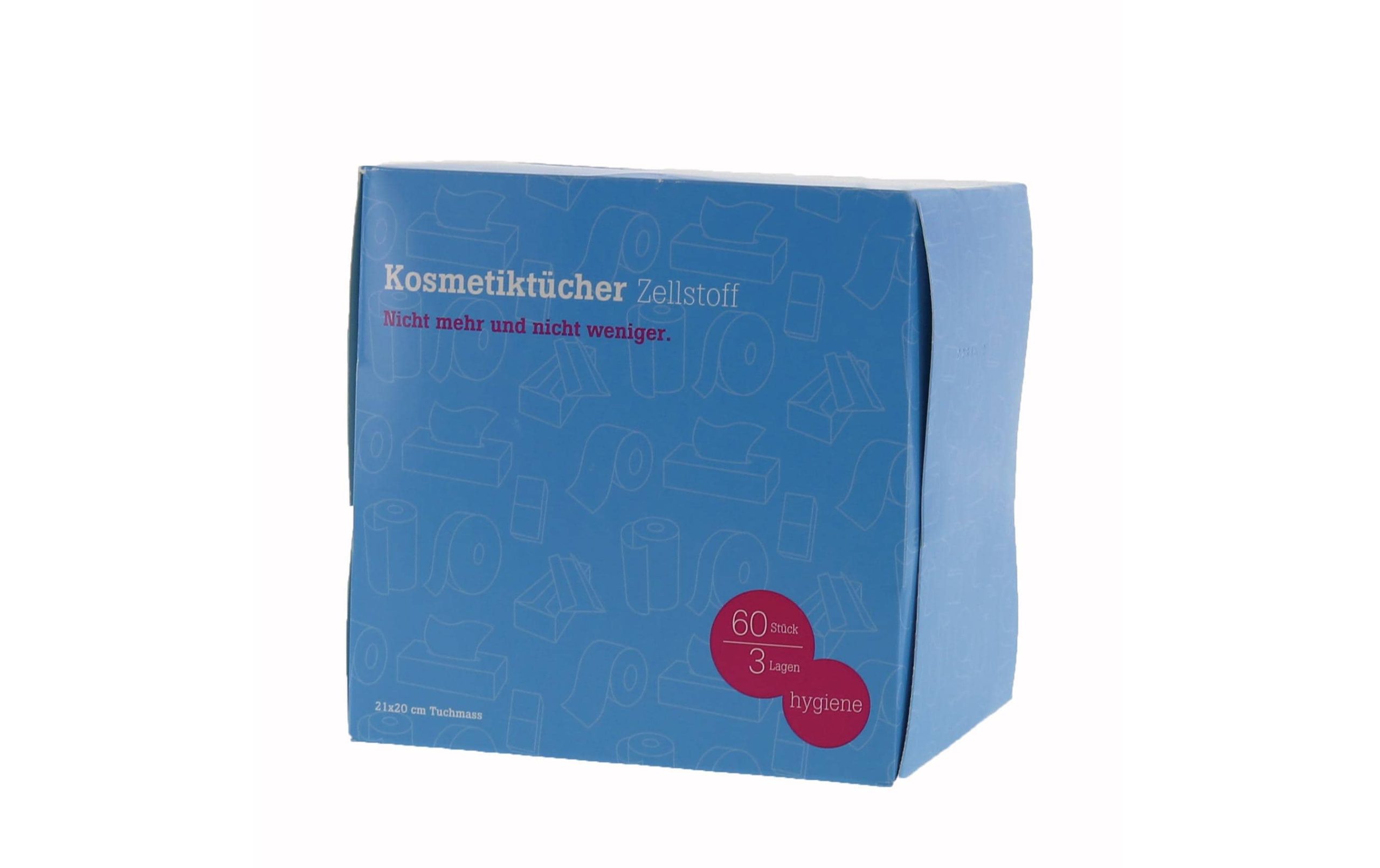 Hartmann Kosmetiktücher Würfel 3-lagig 60 Tücher