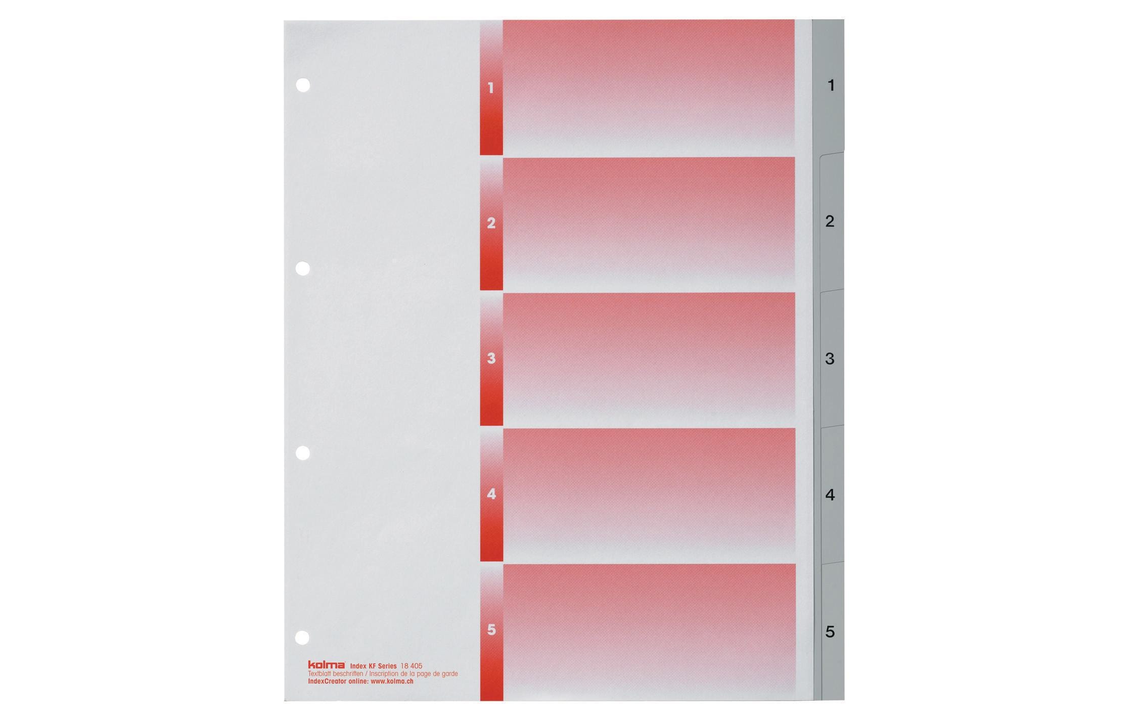 Kolma Register A4 XL KolmaFlex 1-5