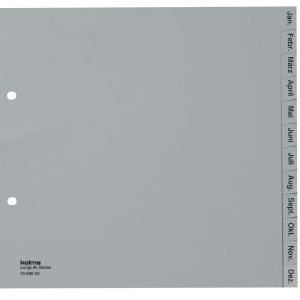 Kolma Register A4 LongLife Jan-Dez (de), teildeckend