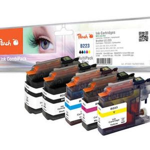 Peach Tintenset Brother LC-223 Multipack Plus C, M, Y, 2x BK