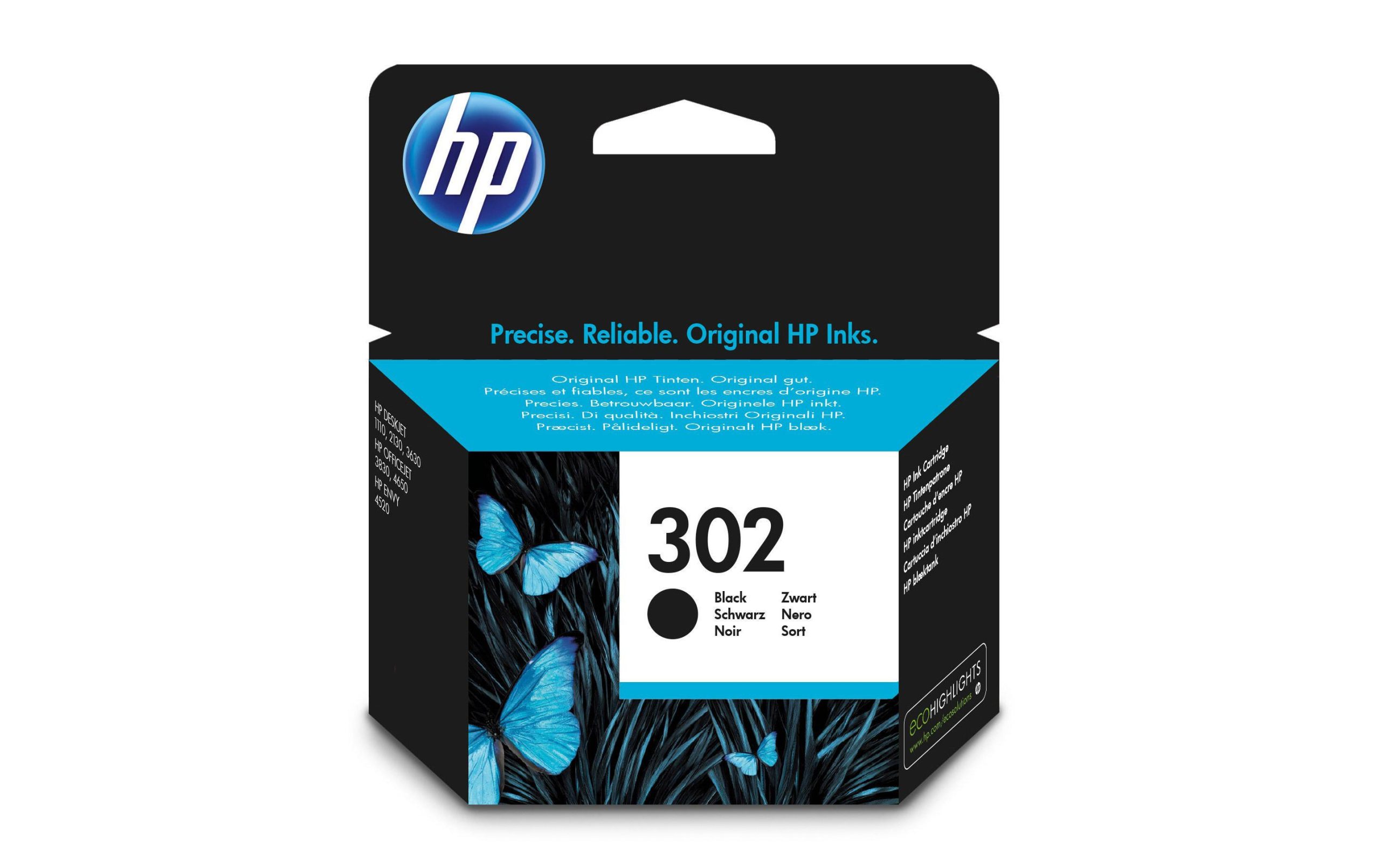 HP Tinte Nr. 302 (F6U66AE) Black