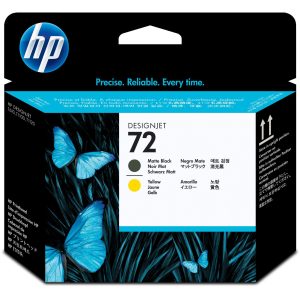 HP Druckkopf Nr. 72 (C9384A) Matte Black/Yellow