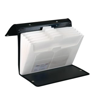 dufco Fächermappe Flip File A4 Soft Touch Schwarz