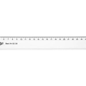 WEDO Lineal aus Kunststoff, 30 cm