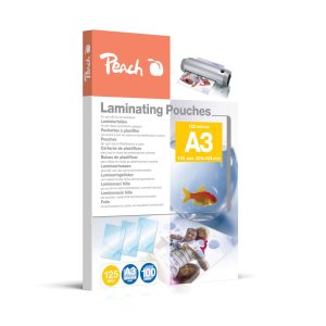 Peach Laminierfolie A3, 125 µm, 100 Stück, Glänzend