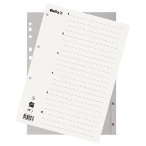Biella Register A4 1-6 mit Indexblatt