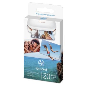 HP Fotopapier Sprocket 5 x 7.6 cm selbstklebend, 20 Blatt