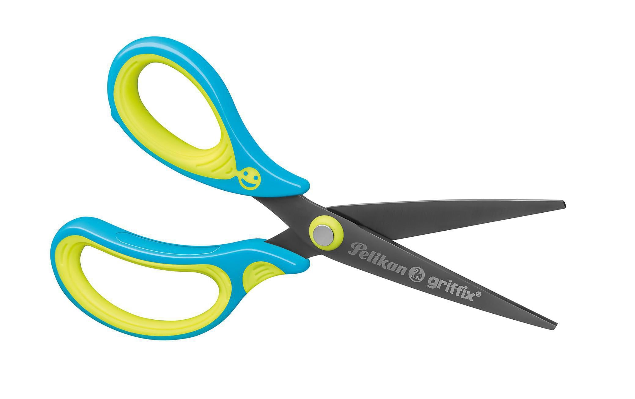 Pelikan Kinderschere griffix Blau, Grün, für Linkshänder